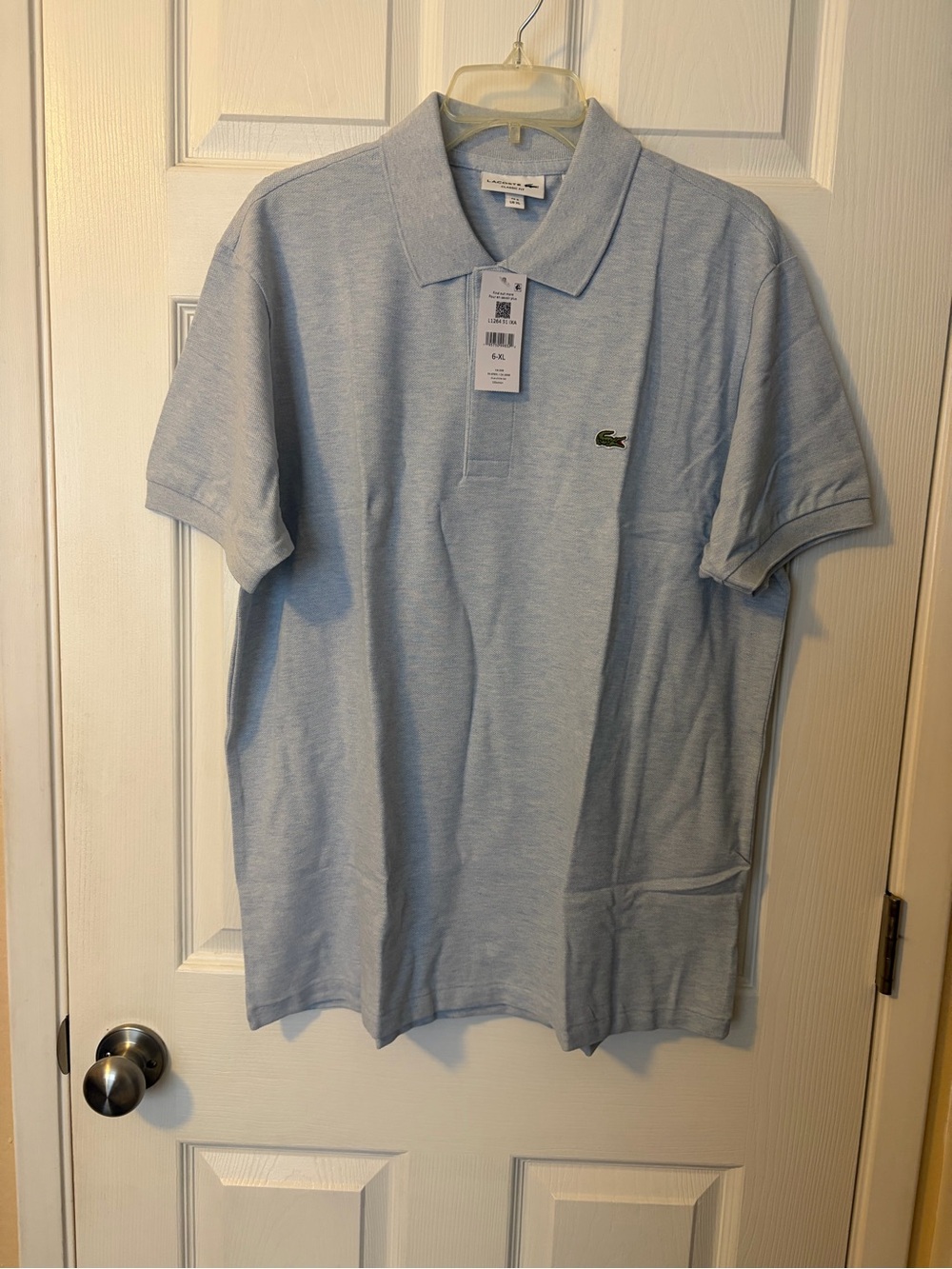 Lacoste Men’s Light Blue Classic Pique Polo Shirt